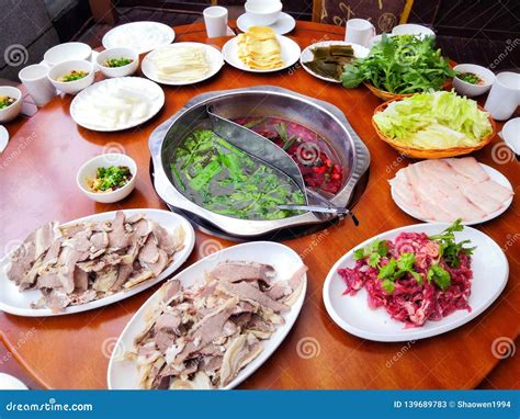 Double Flavor Hot Pot Stock Image Image Of Delicious