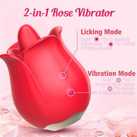 Rose Sex Toy Licking Tongue Vibrator Rose Sex Toys