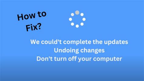 Windows Update Stuck Fix Undoing Changes Error Easy Steps