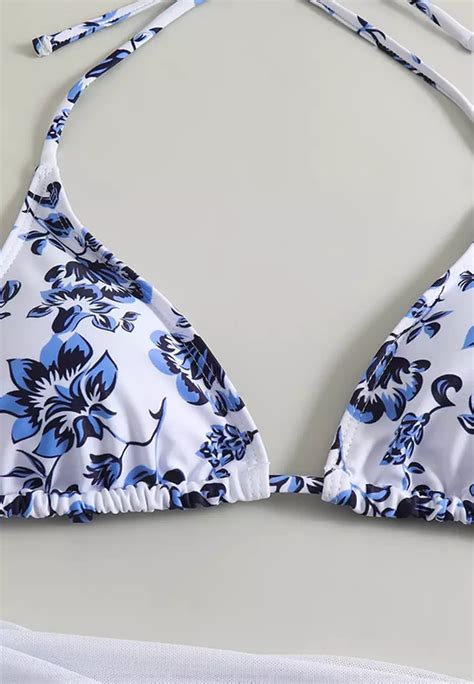 Buy Its Me PCS Sexy Mesh Print Bikini Swimsuit Online ZALORA Philippines