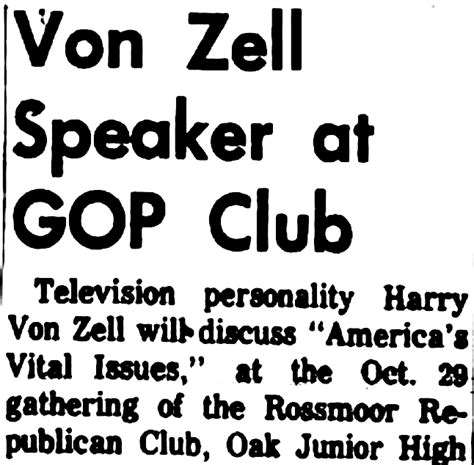 Showbiz Imagery And Forgotten History Harry Von Zell Veteran Radio
