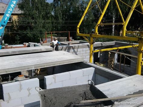 Монтаж плит перекрытия