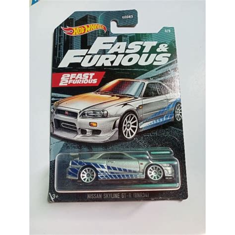 Jual Hot Wheels Fast Furious Nissan Skyline R34 Shopee Indonesia
