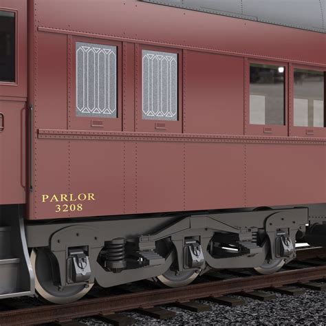 Passenger Car Pullman Heavyweight Circa 1930s 3d Model 249 Sldas