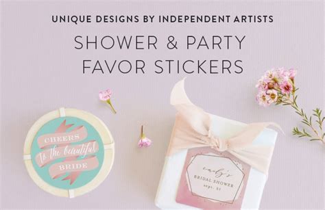 Bridal Shower Favor Labels Minted