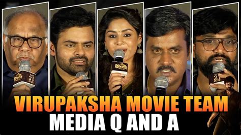 Virupaksha Movie Team Media Interaction At At Virupaksha Characters