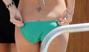 Retro Britney Spears In A Bikini Poolside At Ritz Carlton Marina Del