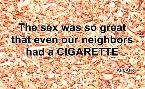 Smoking After Sex Hidden Benefit