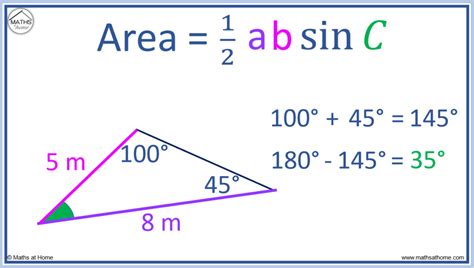 How To Find The Area Of A Triangle Using The Sine Rule