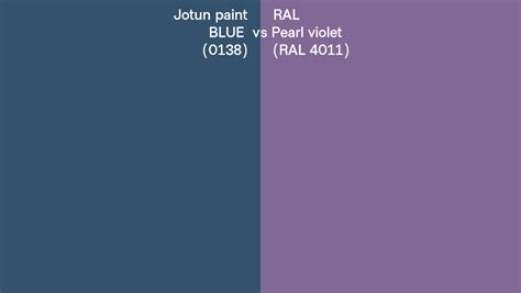 Jotun Paint Blue Vs Ral Pearl Violet Ral Side By Side