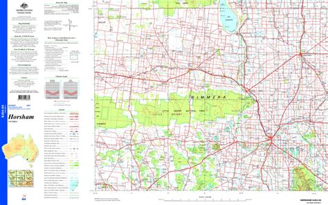 Horsham Sj54 03 Map By Geoscience Australia Avenza Maps