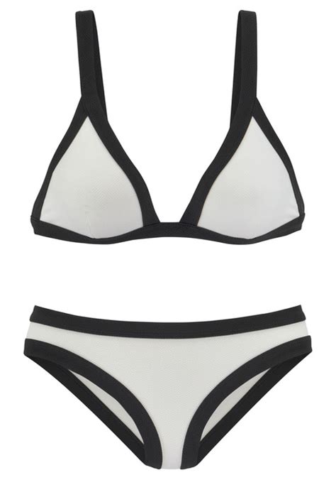 Venice Beach Triangel Bikini Versa Wei Schwarz Cup C D Lascana De