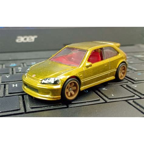 Hot Wheels Honda EK9 Gold STH Loose Shopee Malaysia