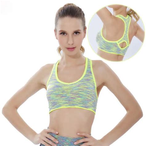 Absorb Sweat Sports Bra Women Fitness Wire Free Front Shockproof Yoga