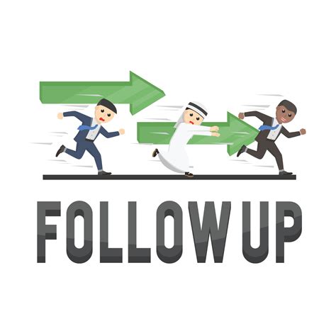 Business Follow Up Design Character On White Background 9841868 Vector