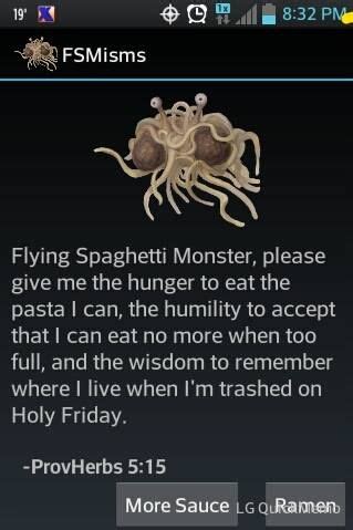 R'Amen | Worthy quotes, Flying spaghetti monster, Fun quotes funny