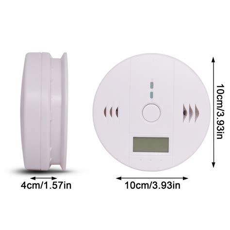 Detector De Monóxido De Carbono Detección De Humo Y Co Con Pantalla Digital De Temperatura Sin