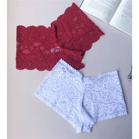 Kit Calcinhas Cale On Lingerie Tanga Shortinho Renda Feminino Calesson Sexy Lingerie Shopee
