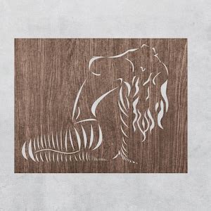 Naked Woman Wall Art Abstract Laser Cut Cnc Stencil Svg Dxf File Etsy