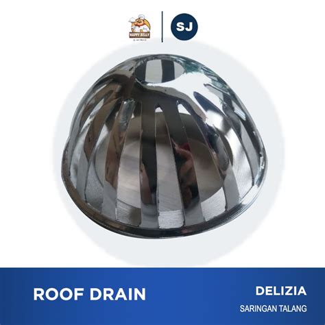 Jual Roof Drain Stainless Inchi Saringan Talang Air Penyaring Saluran