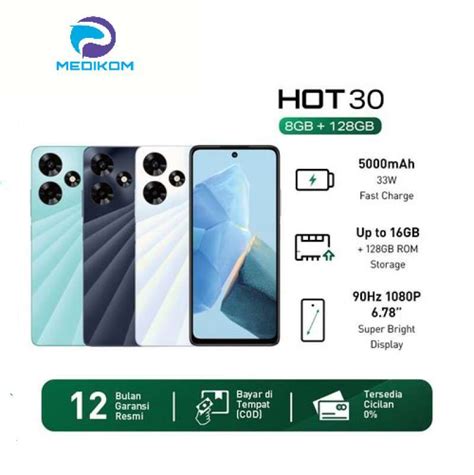 Promo Infinix Hot Gb Mp Ai Camera Nfc Surfing Green Diskon Di Seller Media