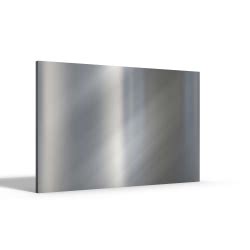 Plaque rectangle inox brossé sur mesure