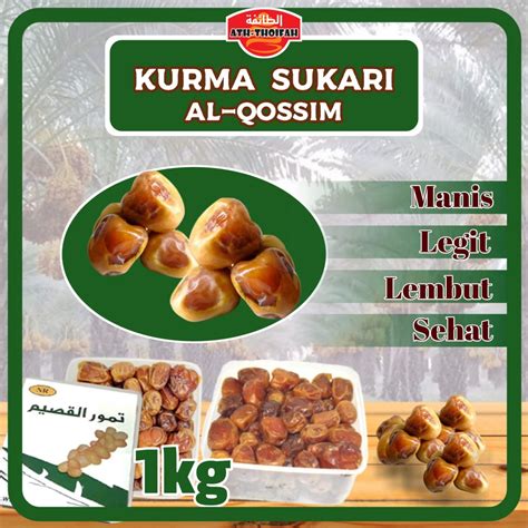 Jual Grosir Kurma Sukari Al Qossim Kurma Basah Sukkari Asli Isi Kg