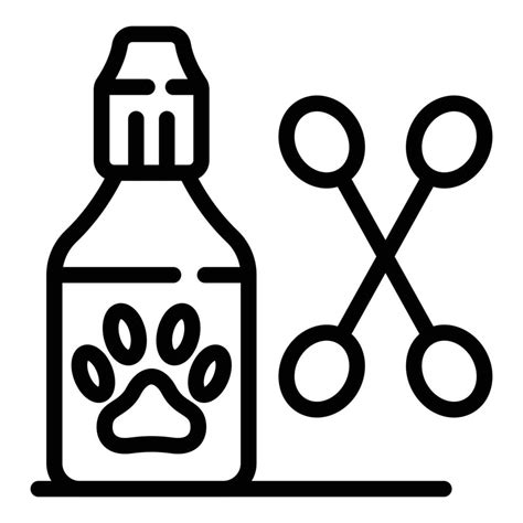 Groomer Bottle Icon Outline Style Vector Art At Vecteezy