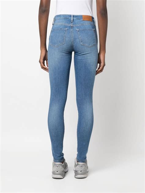 Tommy Hilfiger Stonewash Skinny Jeans Blue Farfetch