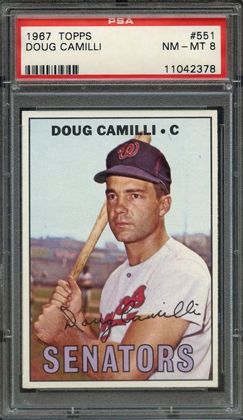 Lot Detail Topps Doug Camilli Psa Nm Mt