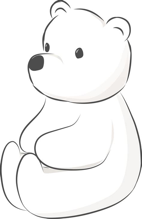 Cute Bear Cartoon Flat Illustration 10792580 Png