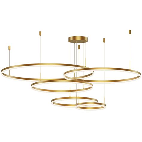 Modern Design Led Ceiling Light Hanging Led Circle Ring Chandelier