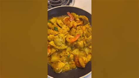 My Favorite Thing To Cook And Eat Jamaican Curry Chicken And Shrimp Cookingvideo Chef