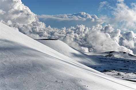 Mauna Kea Dressed in Snow Photograph by Heidi Fickinger