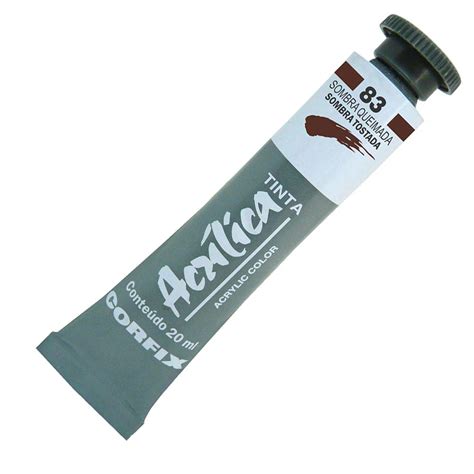 Tinta Acrilica Corfix 83 Sombra Queimada 20ml