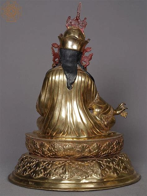 Guru Padmasambhava Idol Seated From Nepal Guru Rinpoche Copper