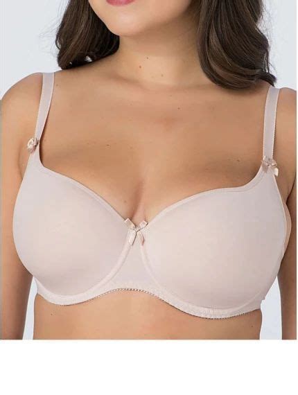 Бюстгальтер Женский Olivia Lingerie формованная чашка на косточках размер 80D теплый бежевый