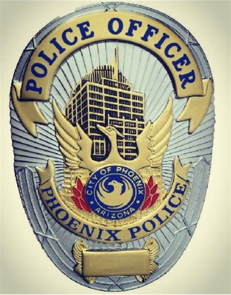 Placa Policía Fénix Phoenix Police Badge Arizona Insignia Online