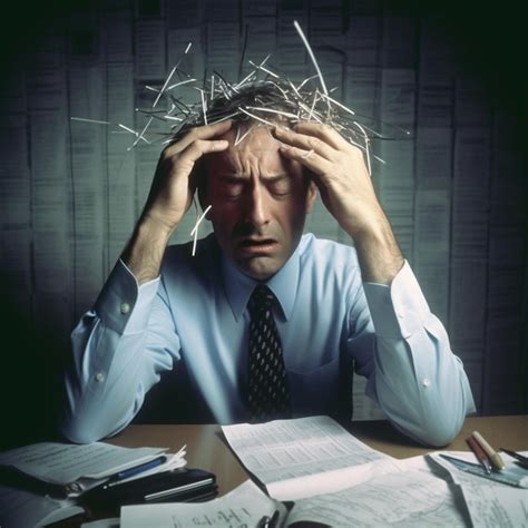 Premium Ai Image A Man With His Head On His Head Is Covered With A