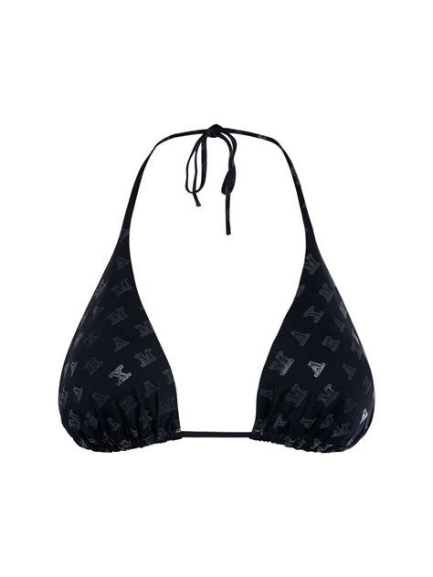 Buy Max Mara Jersey Triangle Bikini Top W Monogram Black At Off Editorialist
