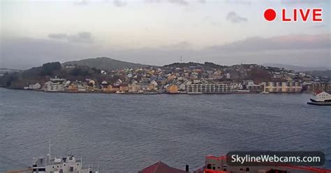 LIVE Webcam en direct Kristiansund Norvège SkylineWebcams