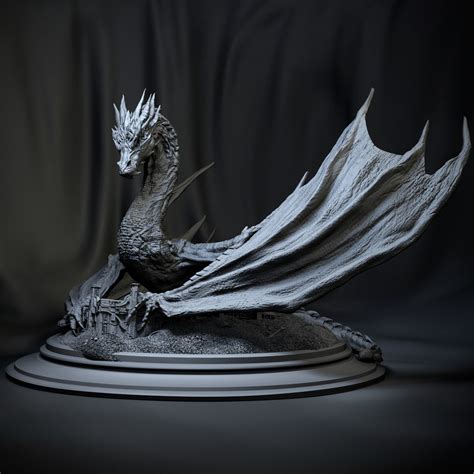 Smaug 3d Print 3d Model 3d Printable Cgtrader