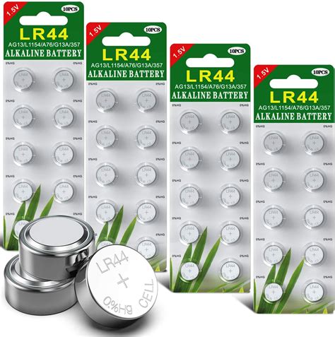 Vinnic Batterie-Set, L1154 F / LR44 / AG13, 1,5 V, Alkaline, 10 St ...