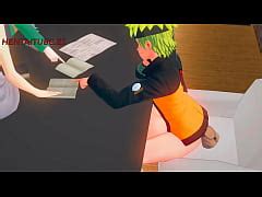 Naruto Hentai D Naruto Fucks Sakura Under The Table While Talking To Hinata And Tsunade