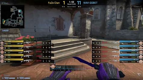 CS GO POV Demo NaVi S1mple 28 10 Vs FaZe De Inferno BLAST Premier