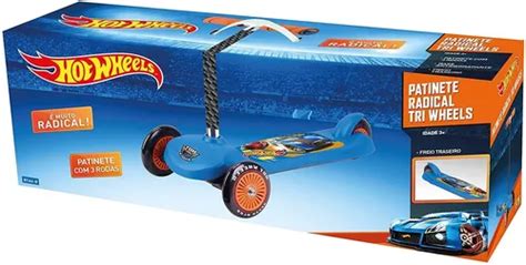 Patinete Radical Hot Wheels Tri Wheels Rodas Fun Frete Gr Tis