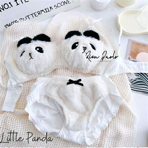 Jual Premium Bra Bh Celana Dalam Cd Tanpa Kawat Set Sexy Hot Cosplay Bulu Motif Hewan