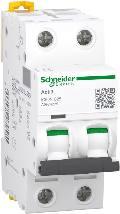 Миниатюрен автоматичен прекъсвач Schneider Electric 25А A9F74225 - store.bg