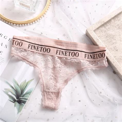 Sexy G String Kanten Slipje Voor Vrouwen Lage Taille Translucent Thong Vrouwelijke Lingerie