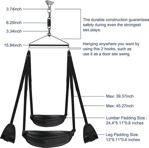 Bdsm Sex Swing For Couple Heavy Duty Degree Spinning With Hanging